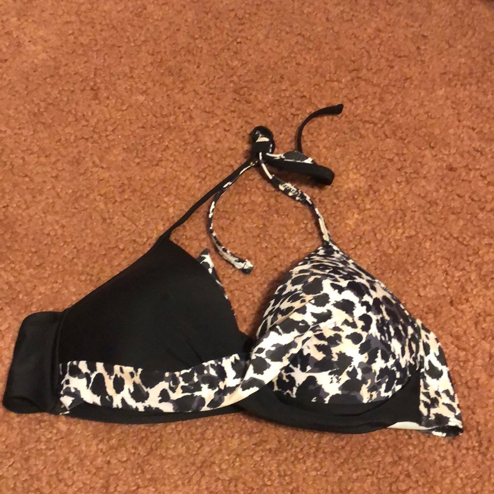 Shein Super Padded Bikini Cheetah Top - 50% OFF